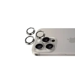 Eltoro Induvial Ar Metal Rings Camera Lens Protector for iPhone 16 Pro /Pro Max - Natural Titanium